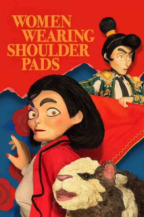 Women Wearing Shoulder Pads постер