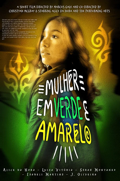Mulher em Verde e Amarelo постер