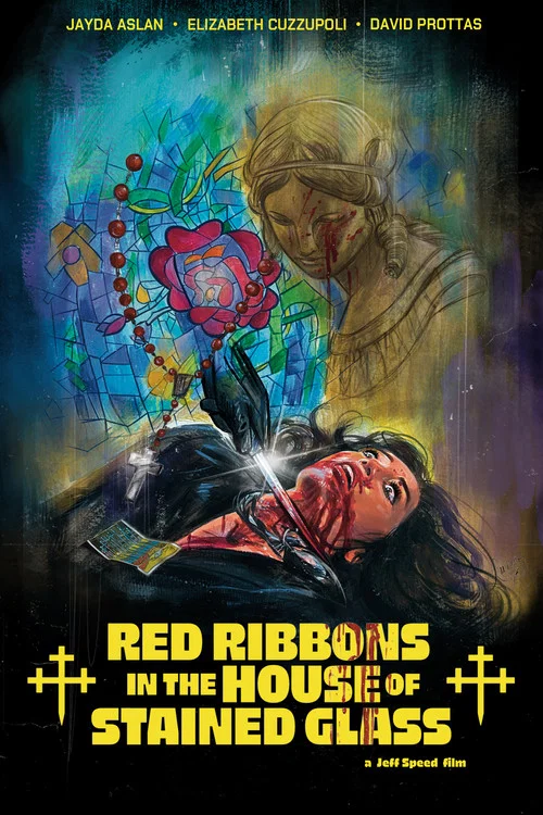 Red Ribbons in the House of Stained Glass постер