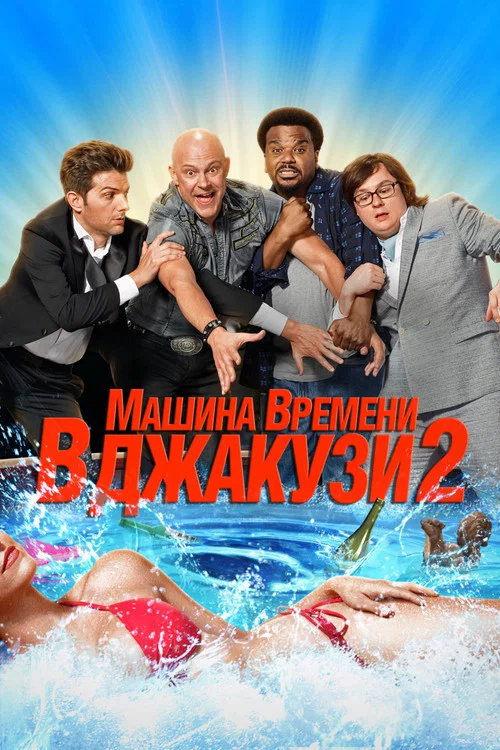 Машина времени в джакузи 2 постер