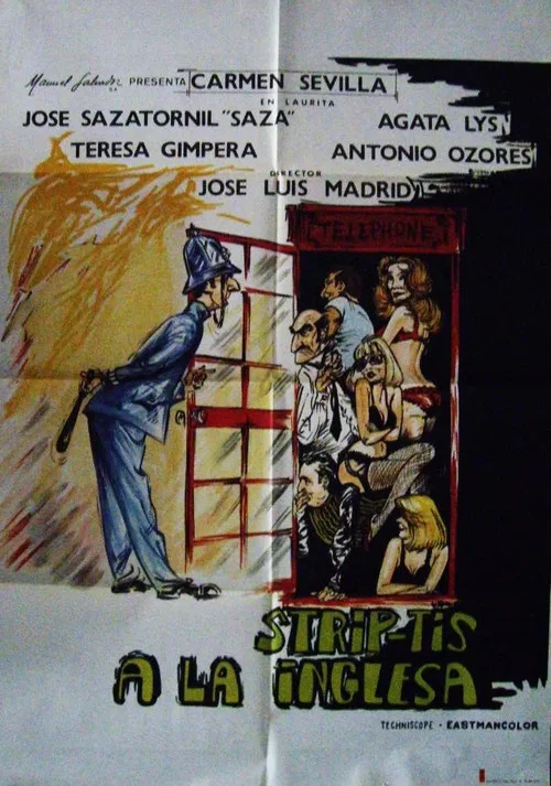 Strip-tis a la inglesa постер