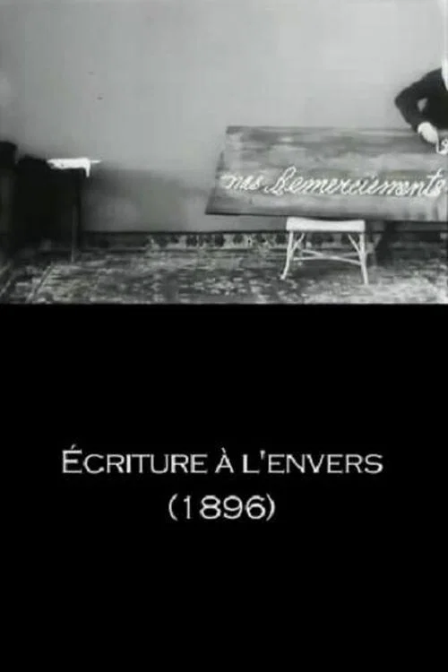 Écriture à l'envers постер