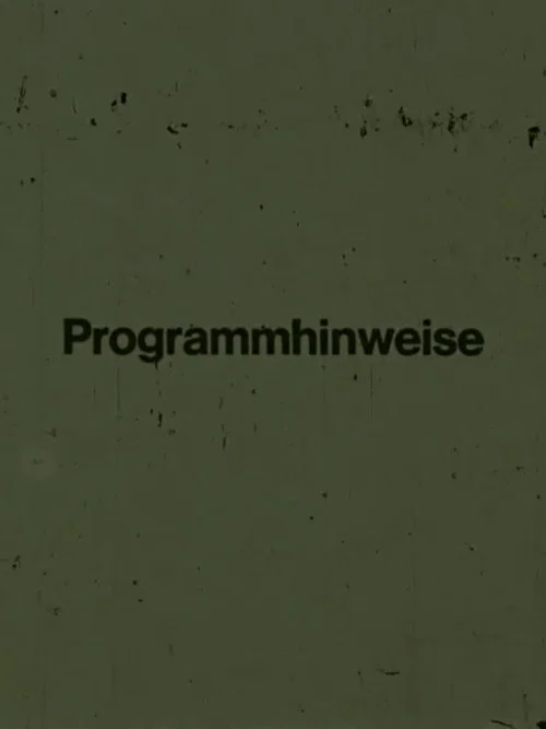 Programmhinweise постер