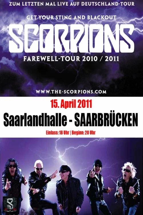 Scorpions - Live au Saarlandhalle Saarbrucken постер