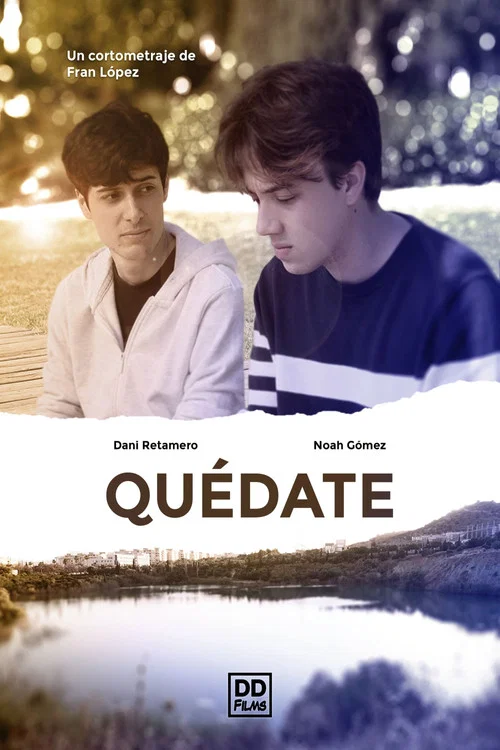 Quédate постер