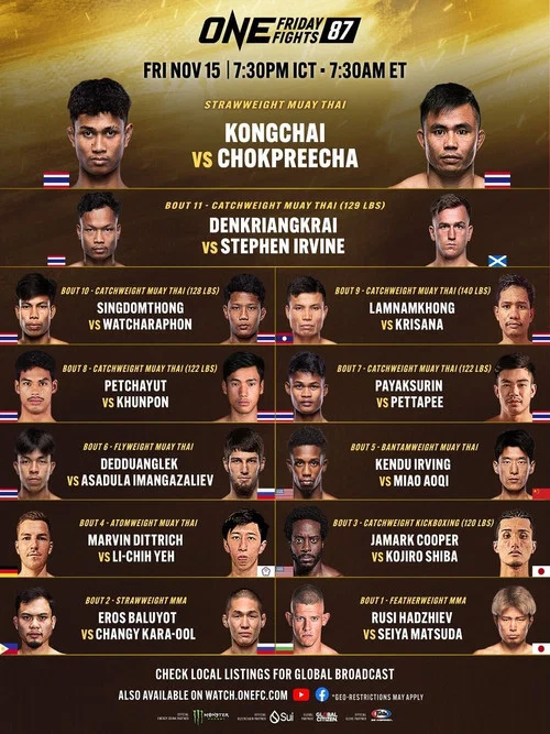 ONE Friday Fights 87: Kongchai vs. Chokpreecha постер