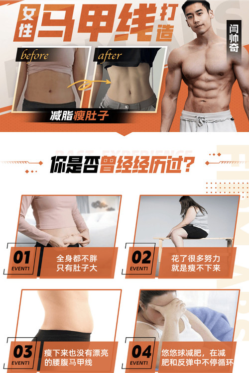 女性马甲线打造减脂瘦肚子方案 постер
