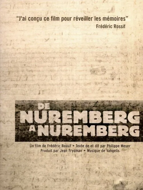 De Nuremberg à Nuremberg постер