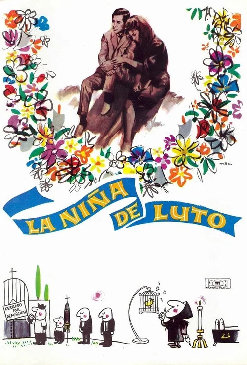 La niña de luto постер