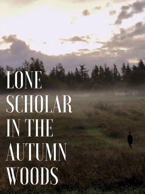 Lone Scholar in the Autumn Woods постер