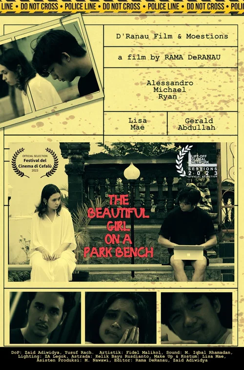 Gadis Cantik di Bangku Taman постер