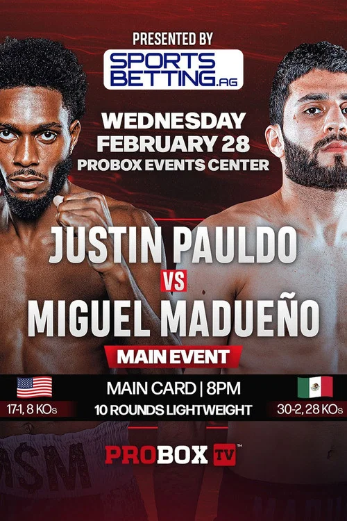 Justin Pauldo vs. Miguel Madueno постер