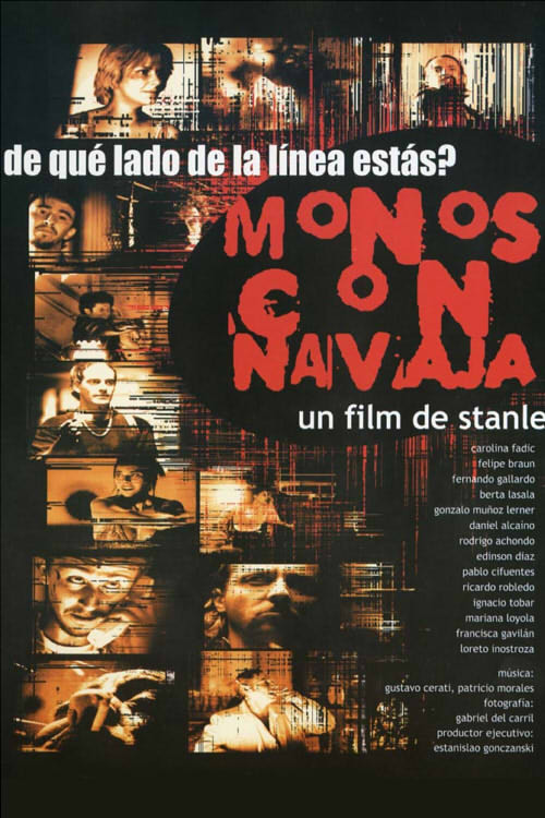 Monos con navaja постер