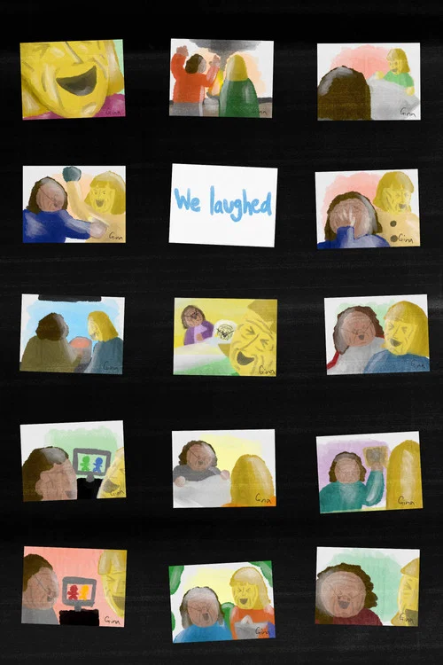 We laughed постер