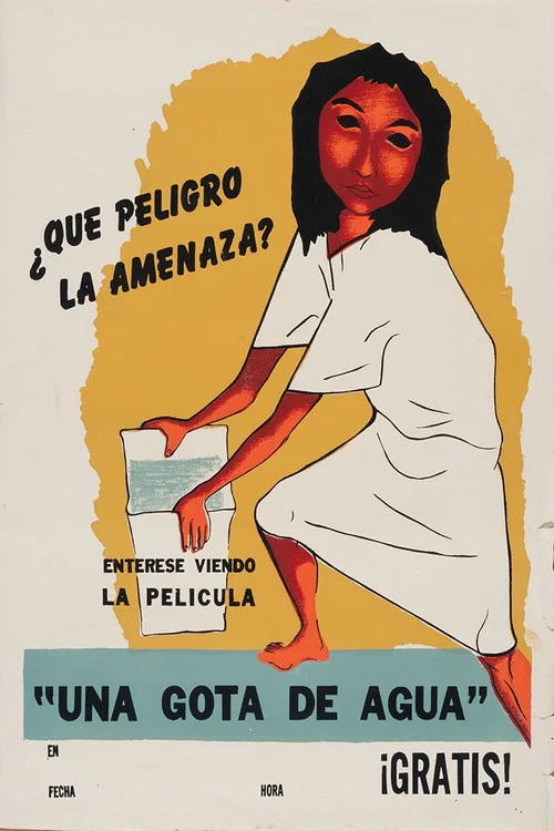 Una gota de agua постер