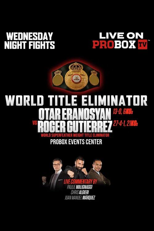 Otar Eranosyan vs. Roger Gutierrez постер