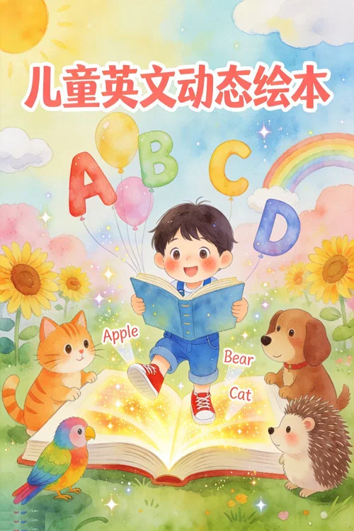 儿童英文动态绘本 постер