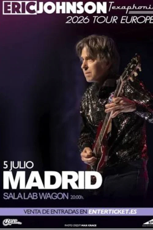Eric Johnson Live Madrid постер