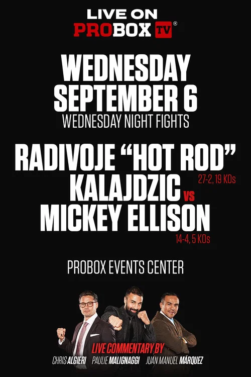 Radivoje Kalajdzic vs. Mickey Ellison постер