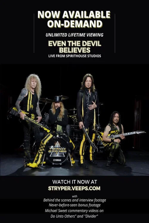 Stryper - Even the Devil Believes Live Stream постер