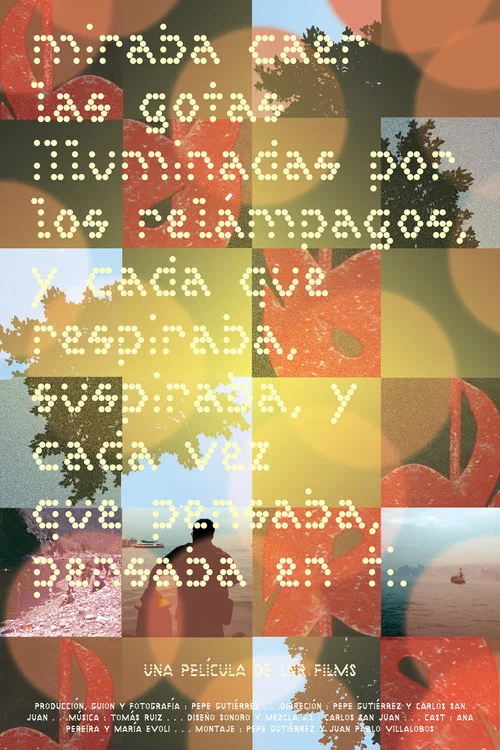 Miraba caer las gotas iluminadas por los relámpagos, y cada que respiraba suspiraba, y cada vez que pensaba, pensaba en ti постер
