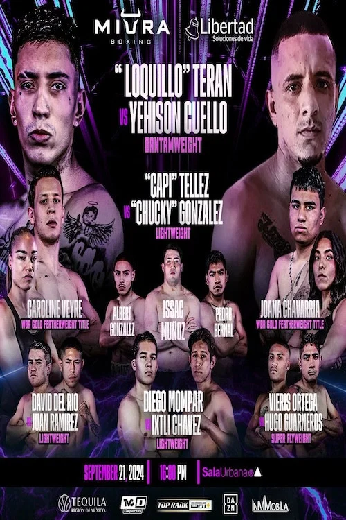 Andres Teran vs. Yehison Cuello постер