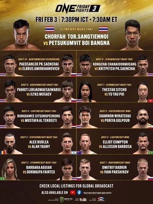 ONE Friday Fights 3: Chorfah vs. Petsukumvit постер