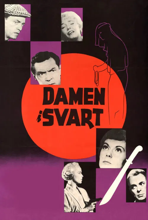 Damen i svart постер