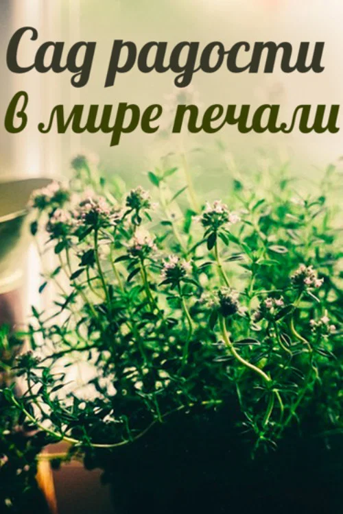 Сад радости в мире печали постер