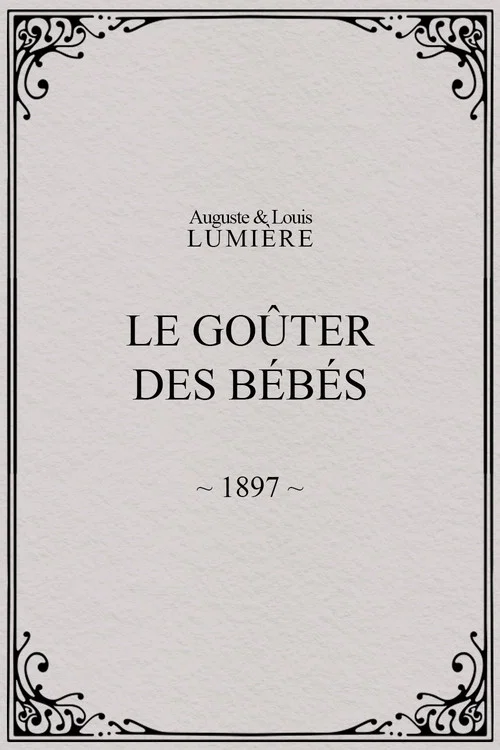 Le goûter des bébés постер