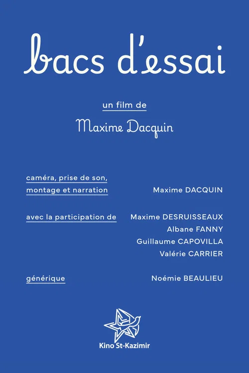 Bacs d'essai постер