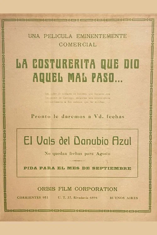 La costurerita que dio aquel mal paso постер