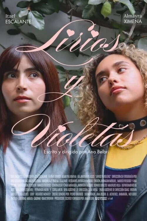 Lirios y violetas постер