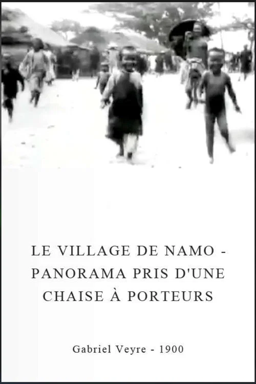 Le village de Namo - Panorama pris d'une chaise à porteurs постер