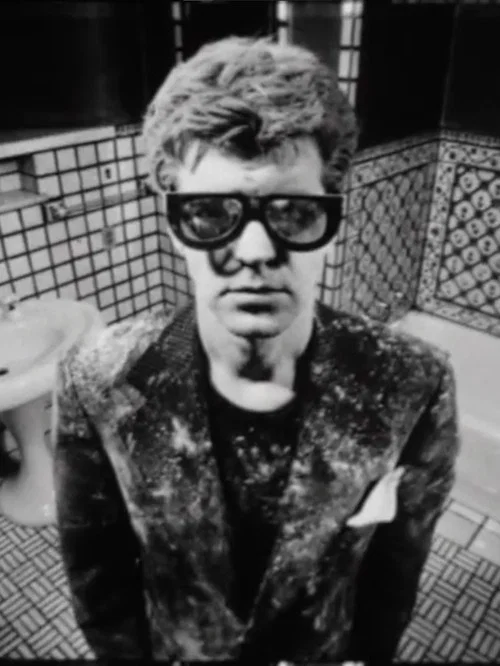 Black and White Bathroom постер