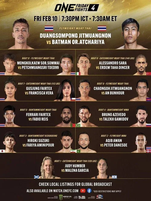 ONE Friday Fights 4: Duangsompong vs. Batman постер