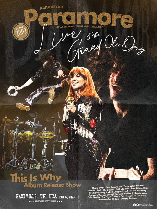 Paramore: Live at the Grand Ole Opry постер