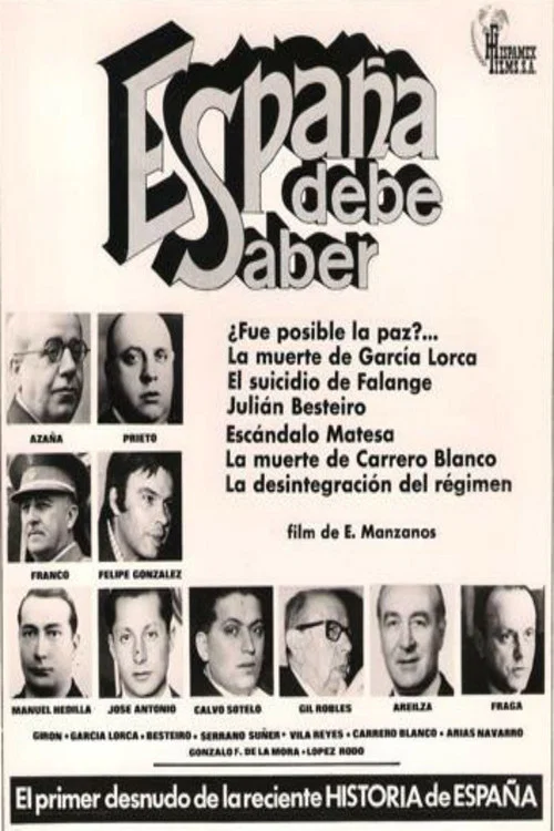 España debe saber постер