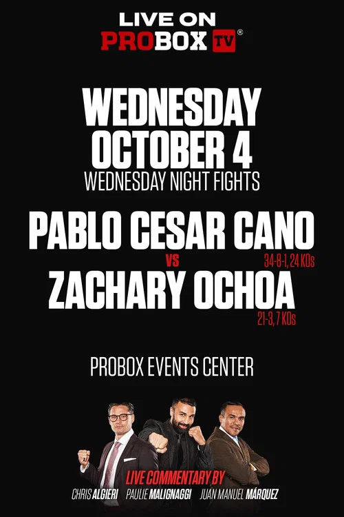 Pablo Cesar Cano vs. Zachary Ochoa постер