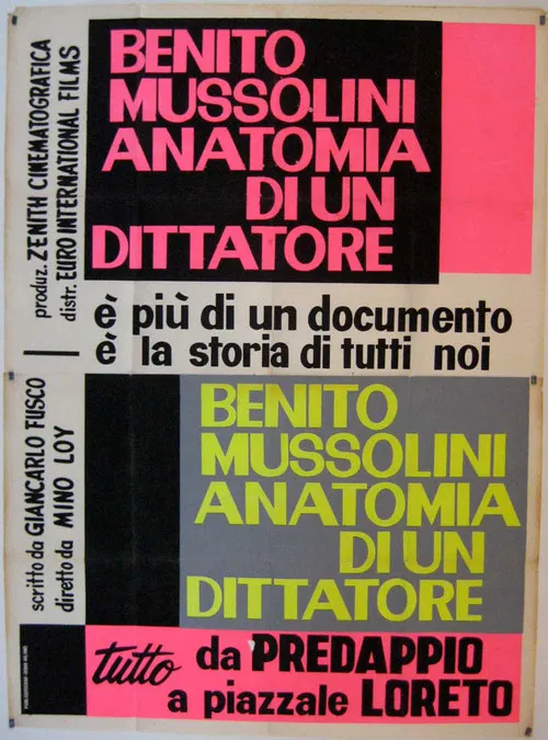 Benito Mussolini, anatomia di un dittatore постер