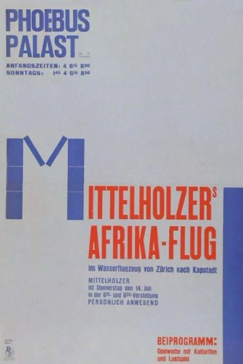 Mittelholzers Afrikaflug постер