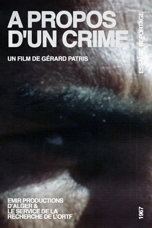 A Propos D'Un Crime постер