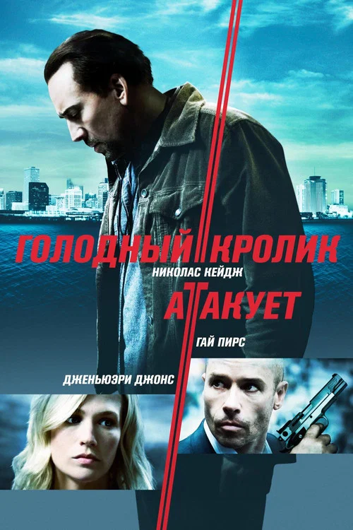 Голодный кролик атакует постер