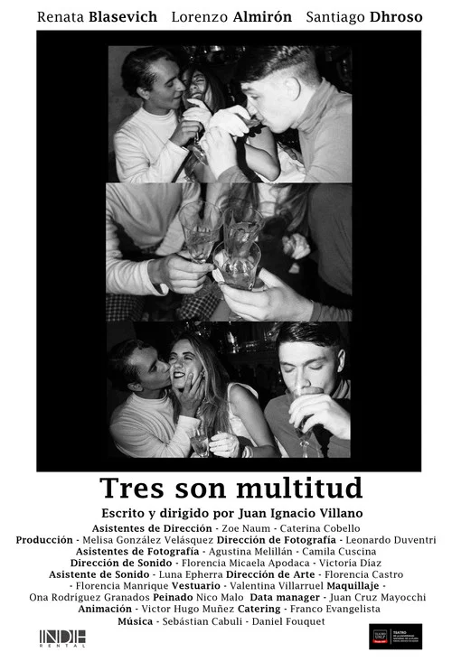 Tres son multitud постер