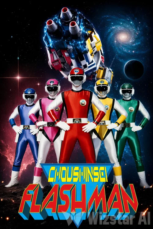 Choushinsei Flashman постер