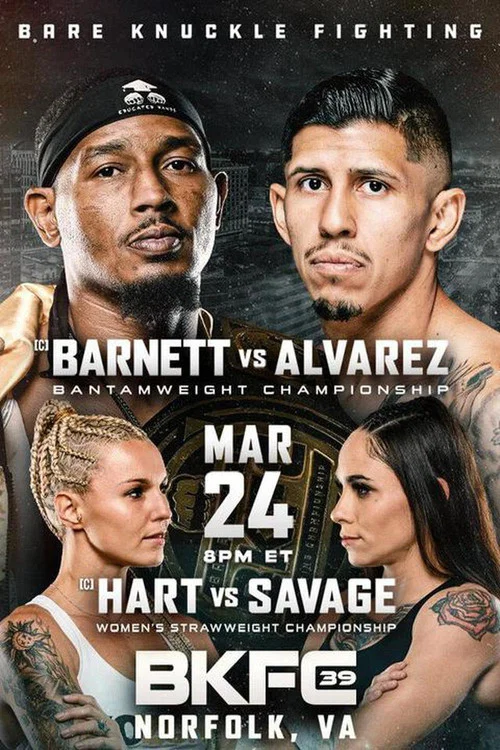 BKFC 39: Barnett vs. Alvarez постер