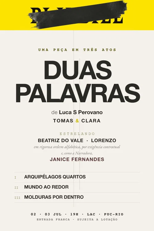 Duas Palavras постер