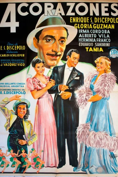 Cuatro corazones постер