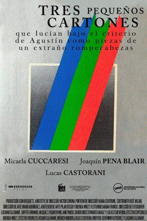Tres pequeños cartones que lucían bajo el criterio de Agustín como piezas de un extraño rompecabezas постер