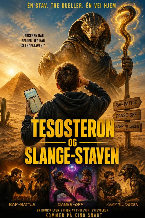 TESTOSTERON OG SLANGE-STAVEN постер
